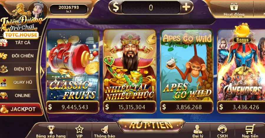 Trò chơi Nổ Hũ (Slot Game)